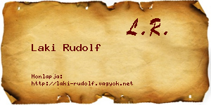 Laki Rudolf névjegykártya